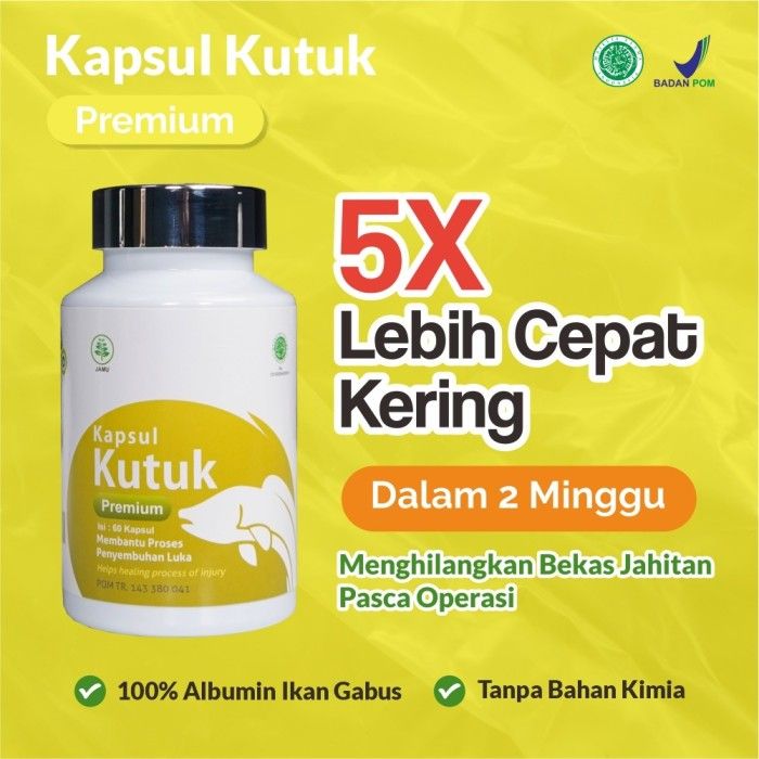 Kapsul Kutuk Premium Asli Original Ikan Gabus Pelancar Asi Obat Sesar