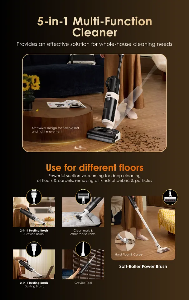 5-IN-1】Tineco Floor One Switch S6 Power Kit Smart Multi-Function