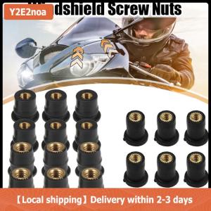 【Local shipping】 Motorcycle Tuning Windshield Rubber Nut N4m5m6 Brass Nut Expanded Rubber Well Nut Rivet Fastener