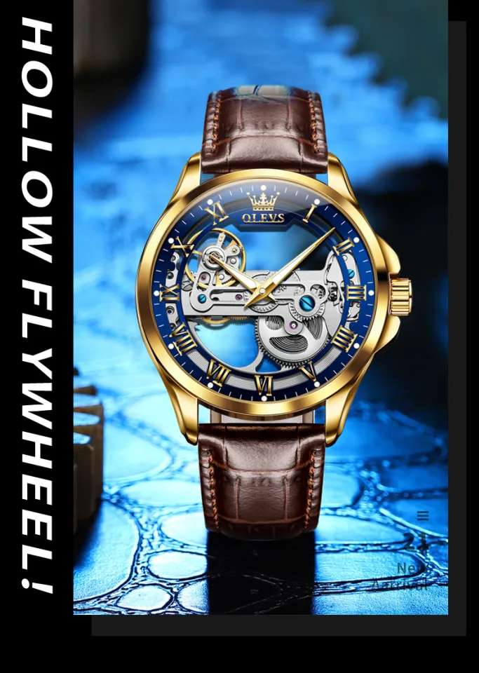 OLEVS Brand Mechanical Watch For Men Original Waterproof Automatic