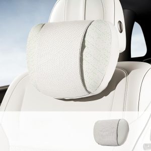 SHUBA Breathable Car Headrest PU Leather Comfortable Car Seat Headrest Neck Pillow Universal Soft Car Seat Waist Pillow Car Seat