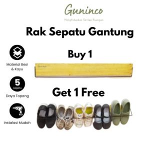 GUNINCO BUY 1 GET 1 Rak Sepatu Gantung Premium GUNINCO Rak Sepatu Kayu Rak Sepatu Besi Rak Sepatu Estetik Rak sepatu gantung hemat tempat
