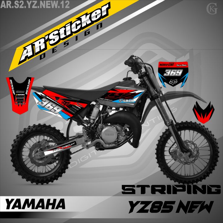 85 Sticker Slant Yz85 Sticker Striping Motor Trail Yz85 New-Stiker Motor Keren Setiker ...