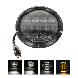 LAMPU DAYMAKER BULAT 7 INCH ANGLE KUNING PUTIH W175 TIGER HARLEY RUBICON DLL