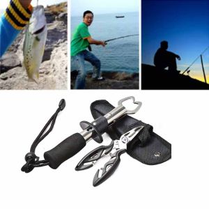 GUAIB Grip Control Fishing Pliers Not Easy To Loosen Stainless Steel Fish Controller Set Lure Pliers Durable and Sturdy Fish Lip Gripper Fishing Tackle