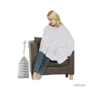Mamme Nursing Cover l Full Coverage l Breathable Nursing Cover Multipurpose Ultra-soft Breastfeeding Scarf in Cover