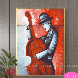 Tranh cổ điển sơn dầu in vải canvas đã có khung trang trí quán cafe nhà hàng phòng khách phòng ngủ