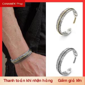 CS Cổ Điển Khắc Mô Hình Lông Bangle Vòng Đeo Tay Thiết Kế Sáng Tạo Mở Có Thể Điều Chỉnh Người Đàn Ông Và Phụ Nữ Của Mô Hình