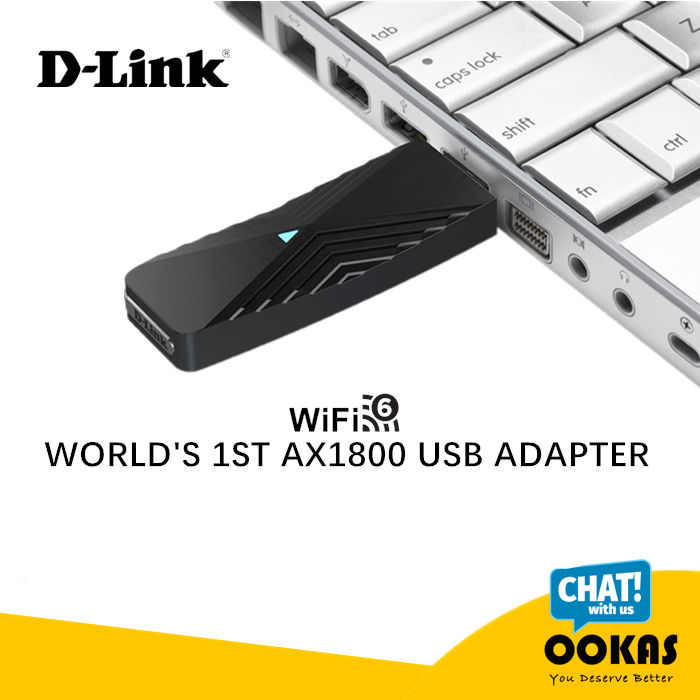 D-LINK DWA-X1850 WiFi 6 AX1800 USB 3.0 Dual Band Wireless Adapter For ...