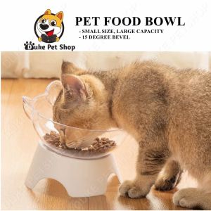 Cat Dog Elevated Bowls 15 DEGREE Raised Food Container With Stand Single Bowls
