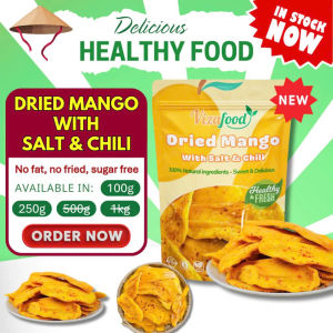 DRIED MANGO WITH SALT & CHILI of VIZAFOOD Dried Mango Salt Chili Spicy & Sour Snack 100g/250g/500g