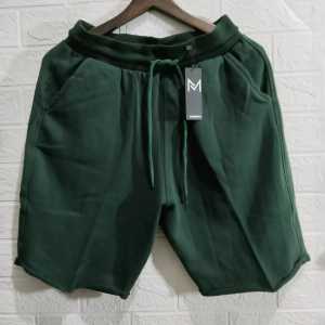 Celana Pendek gulung Pria Wanita Polos Sweatshort Premium
