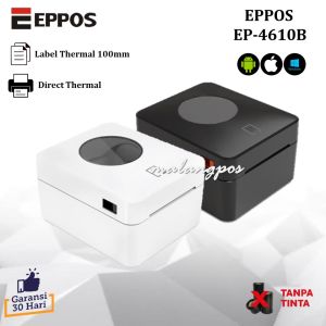 Printer Bluetooth Label Thermal Eppos EP4610B USB Bluetooth 100mm Cetak Resi Marketplace A6