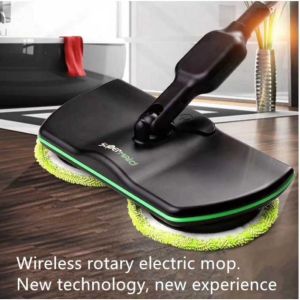 360 Degree Rotation Rechargeable Cordless Floor Cleaner Scrubber Polisher Electric Rotary Mop