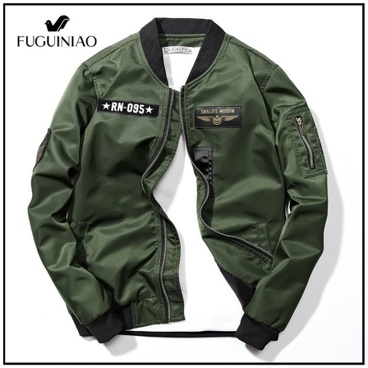 Fuguiniao 2021 Men and Women Casual Jacket Pilot Jackets