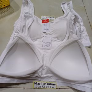 Set 3 Áo lót bra 3 Lỗ Mút Liền Cotton Cao Cấp 28kg Đến 75Kg Học sinh người lớn đều được MarketOnline 026ANG