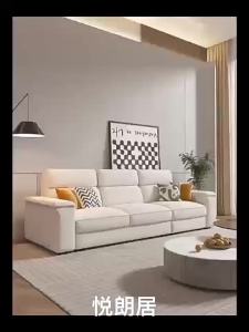 Cat Scratch Cloth Sofa Cotton Linen Sofa Living Room Inline High Backrest Large Small Apartment