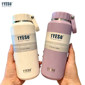 Tyeso Large Capacity Insulated Easy-Pull Cup Sport Water Bottle for Men and Women with Handle Portable Travel Mug Hydration2026