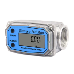1" Flow Meter Electronic Digital Display Flowmeter with Stainlesss Steel Housing Quick Installation used for Water Oil