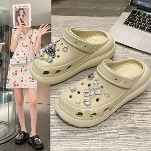 [Free Shipping] WomenS Thick-Soled Perforated Sandals 2025 New Model Non-Slip Beach Height-Increasing EVA Sandals For Summer Outdoor Wear