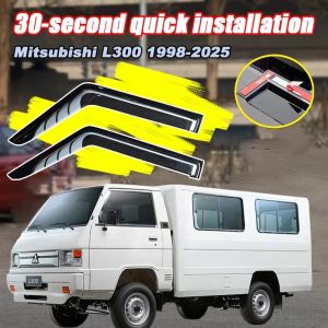 Carstorm Car Mitsubishi L300 Window Visor Vent Shade Deflector Sun/Rain For Door Rain Visor Original