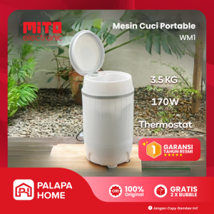 Mito Mesin Cuci Portable 1 Tabung Kapasitas Kecil 35 kg | Mini Washing Machine WM1
