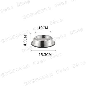 Mangkuk Stainless Steel Kucing Anjing Anti Slip Anti Semut Pet Bowls Aksesori Hewan