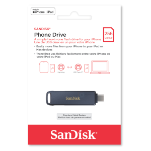SANDISK PhoneDrive 64/128/256GB (Lightning + TypeC USB3.2 Gen1) แฟลชไดร์ฟ OTG flashdrive โทรศัพท์ notebook