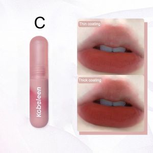 Kobeleen Lipstik Matte Velvet Mist Lip Cream Lip Mousse Ultralight Lembut Lipstick Lipcream Lip Clay Nude Tahan Lama