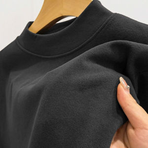 Mens Warm T Shirt Long Sleeve Mock Neck Sweatshirt Advanced Thermal Technology Winter Casual Wear Mens Fashion Top