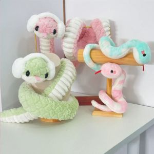 HAMILTI Plush Year of The Snake Plush Toy Little Snake Wrap Around Arm Snake Stuffed Plush Doll Kids Accompany Dolls Comfort Snake Animal Doll Children Gift