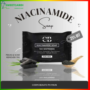 SCCS~Cosmi Beautii Niacinamide Soap for Men 10X Whitening Oil Control Anti-Acne Dark Spots CB Soap