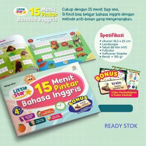 GMB Buku Anak Little Star 15 Menit Pintar Bahasa Inggris Ziyad Books