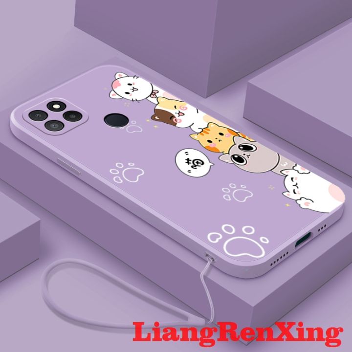 Casing Realme C21Y REALME C25Y REALME C21 phone case Softcase Liquid  Silicone Protector Smooth shockproof Bumper Cover new design Cat cartoon  YTDZM01