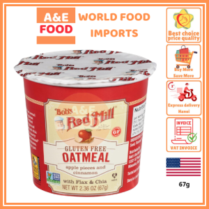 Bobs Red Mill Gluten Free Oatmeal Cup Apple & Cinnamon 67g