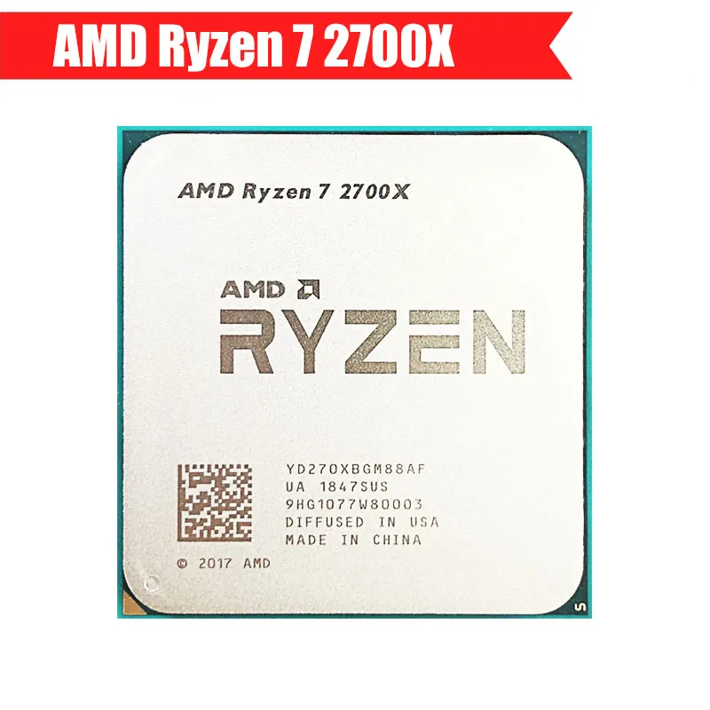 AMD Ryzen 7 2700X R7 2700X 3.7 GHz Eight-Core Sixteen-Thread 16M