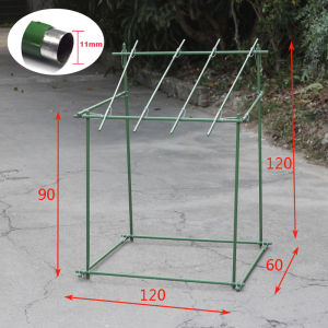 เสาไม้เลื้อย กระกางต้นไม้ ไม้ค้ำต้นไม้ DIY ชั้นวางดอกไม้ระเบียง โรงเรือนสำหรับไม้อวบน้ำ ชั้นวางกันฝนและกันแดด โครงปลูกผัก เหล็กเคลือบพลาส ซุ้มไม้เลื้อย ยาว60-180ซม. หนา11-16มม. ไม้ค้ำยันต้นไม้ ค้างต้นไม้ ค้างผัก ซุ้มไม้
