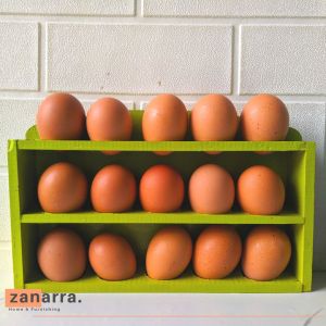Rak Telor Tempat Telur Ayam telor asin telur puyuh dapur rapih murah rak telur dua susun kayu penyimpanan telor tempat telur cantik minimalis Warna hitam biru Untuk Dapur Wadah Egg Tempat Menyimpang Telor By Zanarra