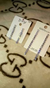 ต่างหูเพชรCz AAAA+ 4mm