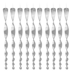 แท่งสะท้อนแสงไล่นก แบบเกลียว 12 นิ้ว 12 ชิ้น