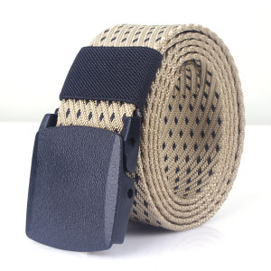 Thắt lưng nam dây lưng vải dù nắp nhựa gập thời trang