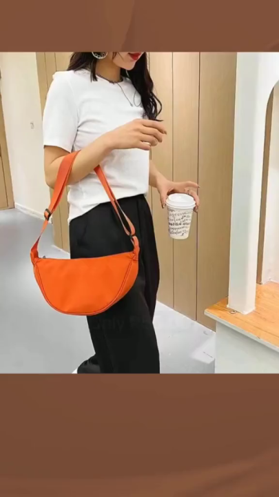 [Matin Kim] Korean Lace-Up Dumpling Bag – Pleated Bow Shoulder Underarm Handbag