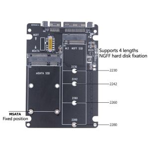 Bộ chuyển đổi ổ cứng mSATA và M2 NGFF SATA ra ổ cứng 2.5inch