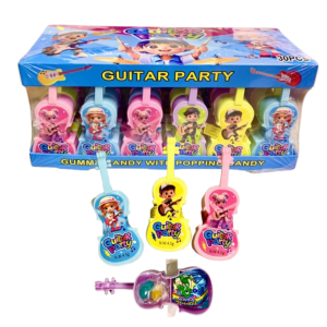 30PCS GUITAR PARTY GUMMY CANDY WITH POPPING CANDY LOOTBAG FILLERS SUGAR CRASH