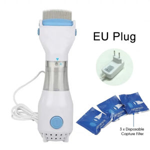 Kebidumei Electric Anti Lice Comb Pet Puppy Dog Cat Head Flea Removal Killer Dog Brush Small Power Comb for Pet Dog Cat Accessories