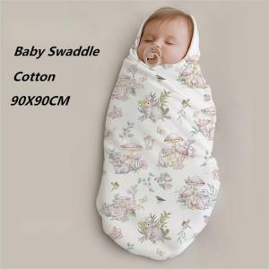 90X90CM Cotton Baby Swaddle Blanket Newborn Swaddle Wrap Baby Stroller Blanket