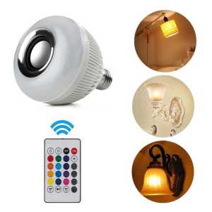 Bohlam LED RGB E27 6W with Bluetooth Speaker - WJ-L2 PUTIH
