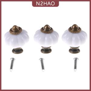 N2HAO Tay Nắm Cửa màu trắng phong cách cổ điển tay nắm kéo tủ bếp ngăn kéo tủ
