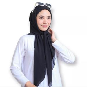 Jilbab SEGI 3 INSTAN 2in1 termasuk INNER Hijab SEGITIGA INSTAN 2in1 Khimar SEGI TIGA CERUTY DIAMOND Kerudung Instan YUAFA STORE