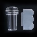 Nail Stamping Plate Silicone Clear Jelly Nails Art Stamper Scraper Set Nail Polish Pattern Transfer Press Stamp Tool Manicure Accessories. 
